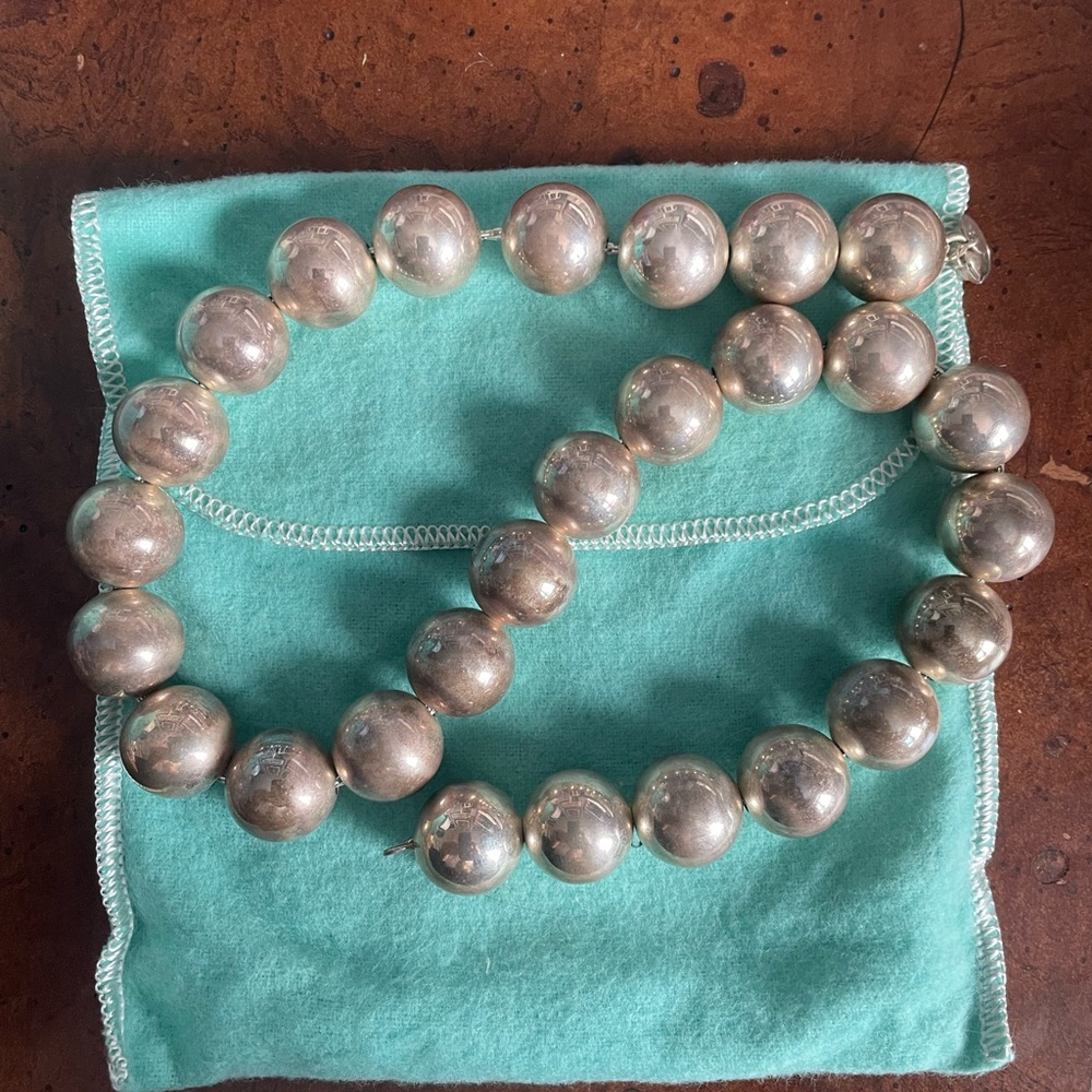 Tiffany Large Ball Necklace.